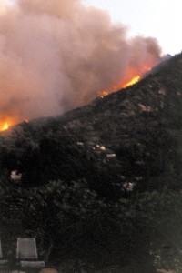 1993 Altadena Fire getting closer