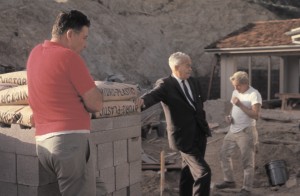 Paul Williams during Blue Jay Way construction